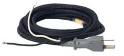 Show details for DC plug and cord set by Lester, 9', rubber molded Picture of DC plug and cord set by Lester, 9', rubber molded