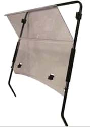 Show details for Fold down windscreen, tinted, acrylic, impact modified, with bolt Picture of Fold down windscreen, tinted, acrylic, impact modified, with bolt
