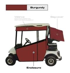 Show details for 3-sided track style enclosure, burgundy Picture of 3-sided track style enclosure, burgundy