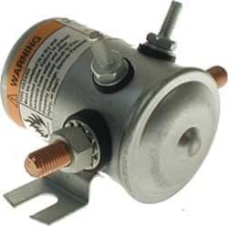 Show details for Solenoid, 24-volt, 4 terminal #70 series with copper contacts Picture of Solenoid, 24-volt, 4 terminal #70 series with copper contacts