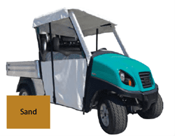 Show details for 3 SIDED track style VINYL ENCLOSURE, sand Picture of 3 SIDED track style VINYL ENCLOSURE, sand