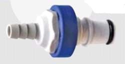 Show details for Blue Male Connector 1/4' To 6mm Picture of Blue Male Connector 1/4' To 6mm