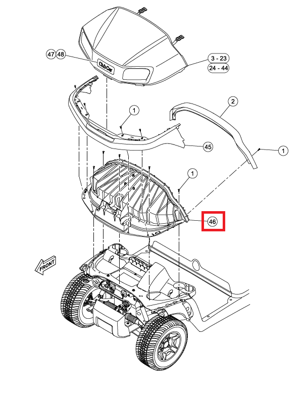 Picture of BROW, DUAL HEADLIGHT