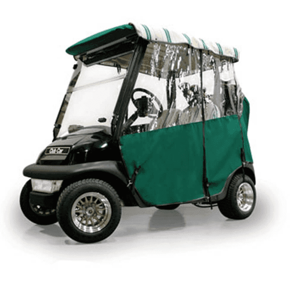 Picture of 3-sided enclosure over-the-top Sunbrella, Forest Green / Forest Green/Beige/NFS